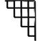 Ekena Millwork Diane Wrought Iron Bracket, (Single center brace), Powder Coated Black 1 1/2"W x 5 1/2"D x 8"H BKTM01X05X08SDI - alternate 6